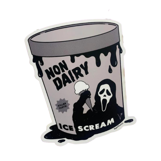 Cri de glace non laitier Vegan Power Co Sticker