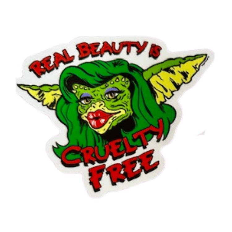 Vegan Power Co 'Real Beauty is Cruelty Free' Sticker