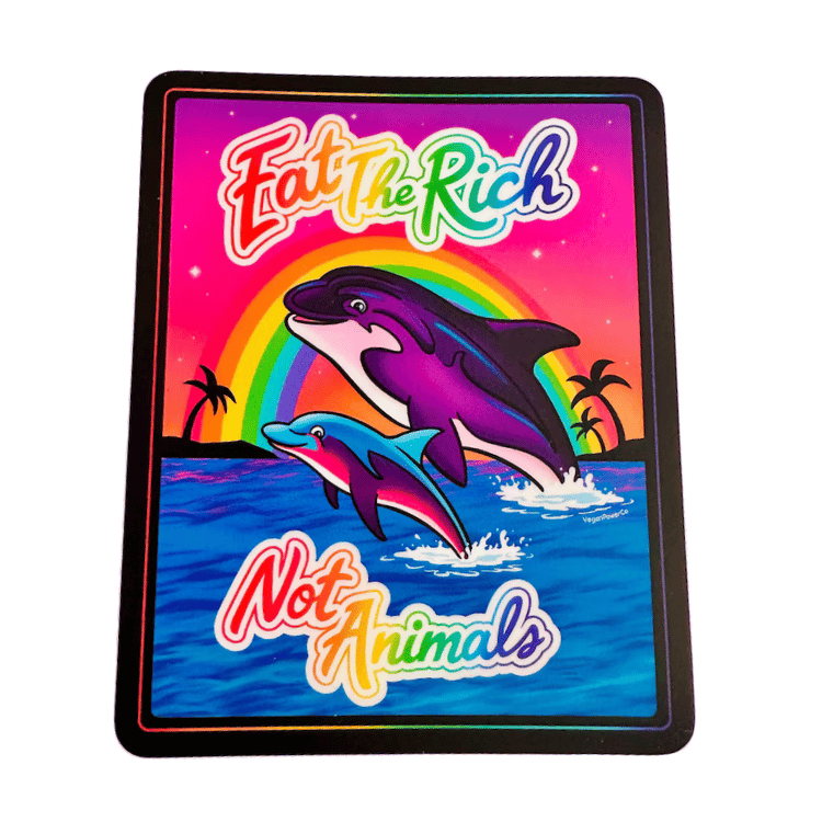 Vegan Power Co 'Eat The Rich, Not Animals' Sticker