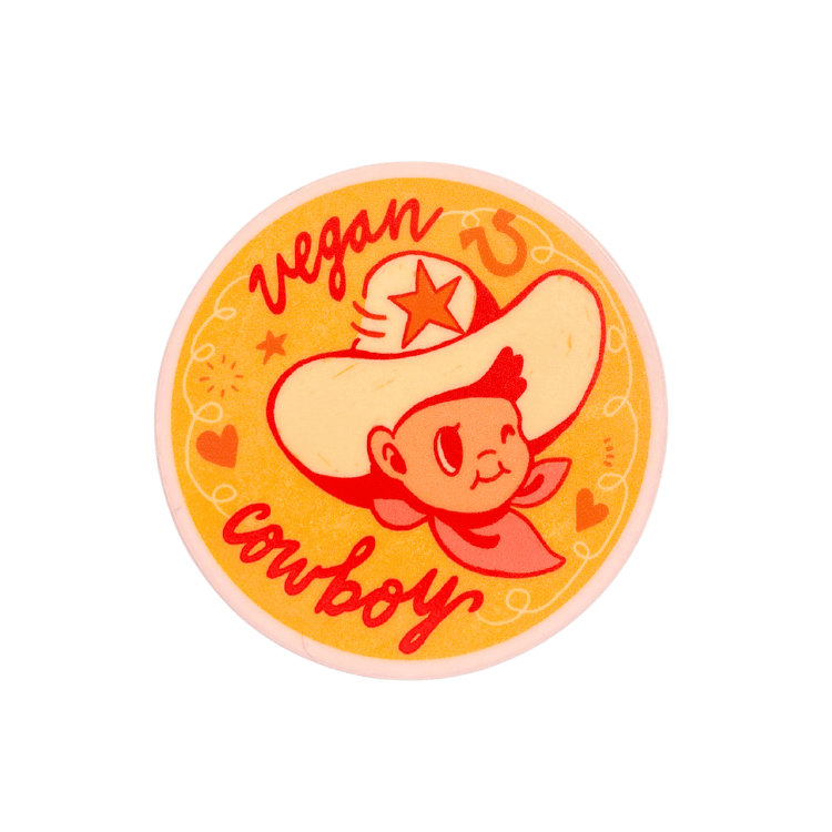 Vegan Supply 'Vegan Cowboy' Sticker