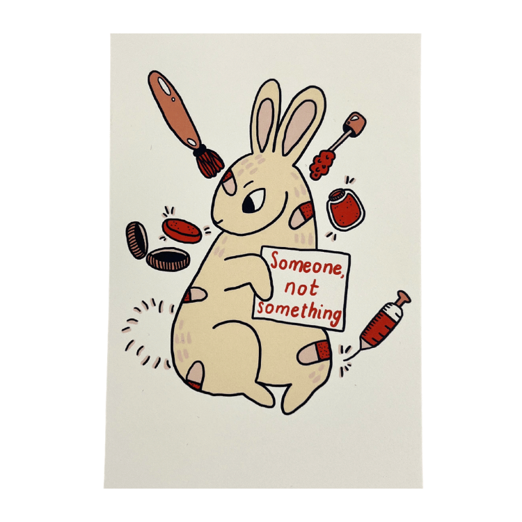 Vegan Veins 'Someone, Not Something' Postcard