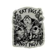 Vegan Veins Eat Figs Not Pigs Sticker