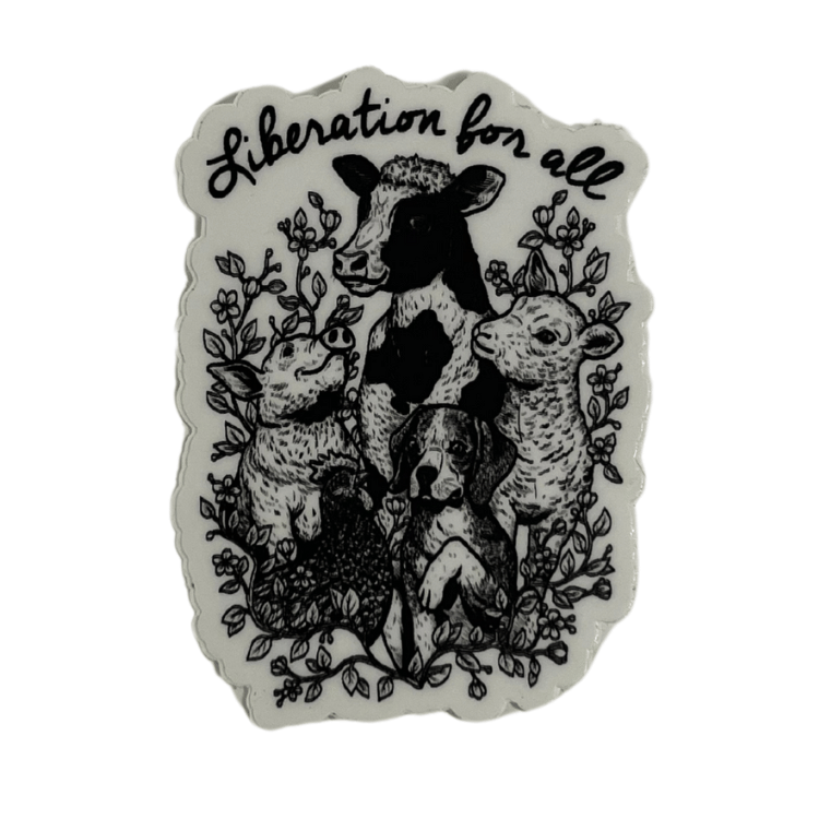 Vegan Veins Liberation For All Sticker