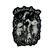 Vegan Veins Liberation For All Sticker