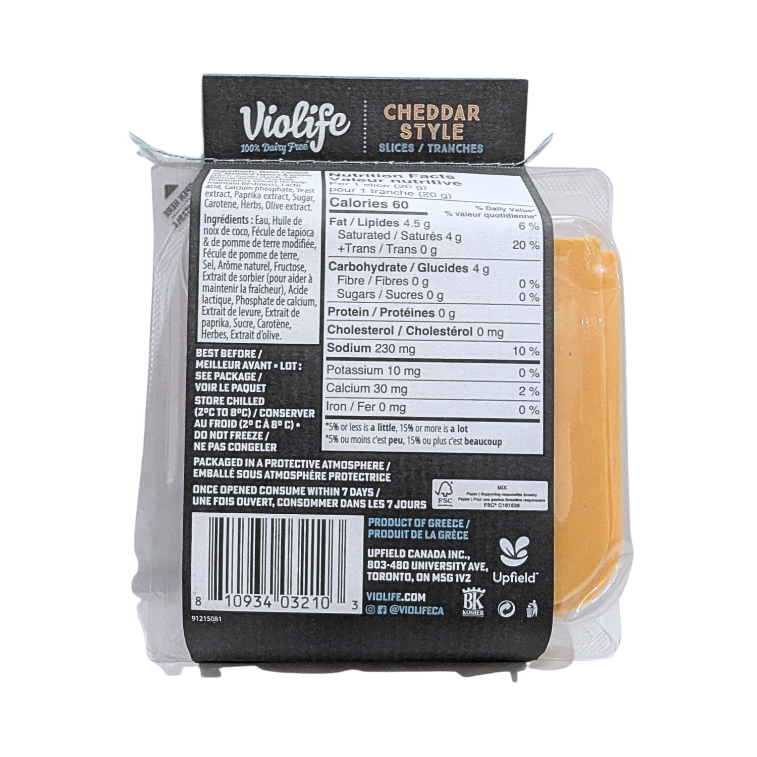 Violife Cheddar Slices - 200g