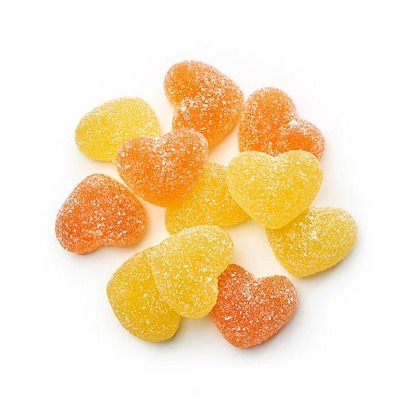 Bonbons Squish Bonbons Sour Peach Hearts Gummies - 120g