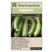 West Coast Seeds Black Beauty Zucchini Seeds - 15 Seeds