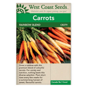 West Coast Seeds Rainbow Blend Carrot Seeds - 0.75g