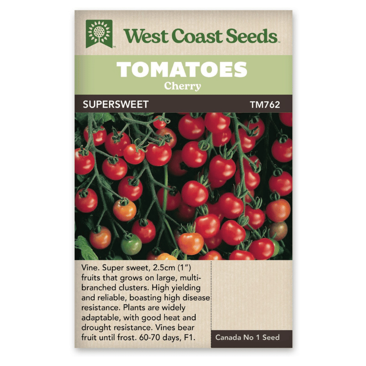 West Coast Seeds Supersweet 100 Cherry Tomato Seeds -  10 Seeds