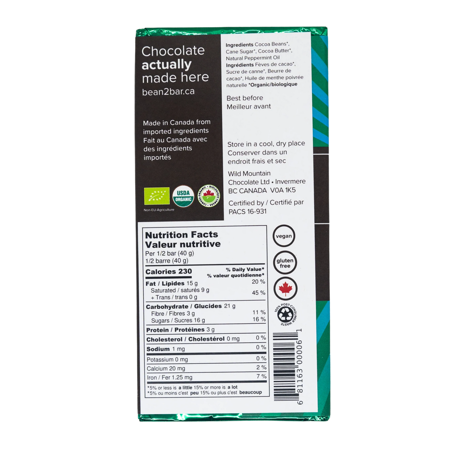 Wild Mountain Mint Chocolate - 85g