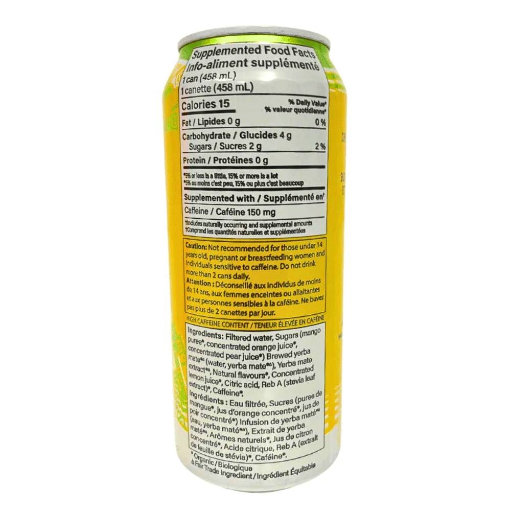Yerba Madre Yerba Mate Mango Can - 458ml