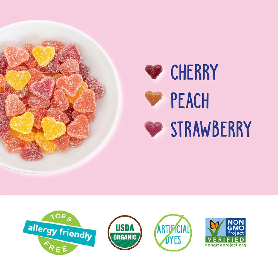 YumEarth Organic Fruit Gummy Hearts - 210g