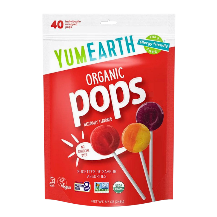 YumEarth Organic Assorted Lollipops - Multiple Sizes