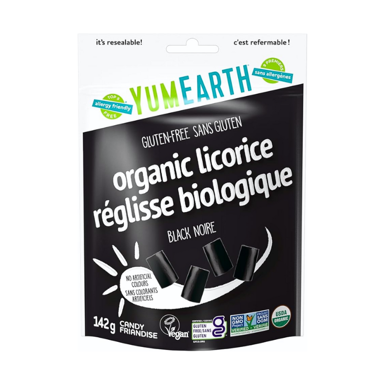 YumEarth Organic Black Licorice - 142g