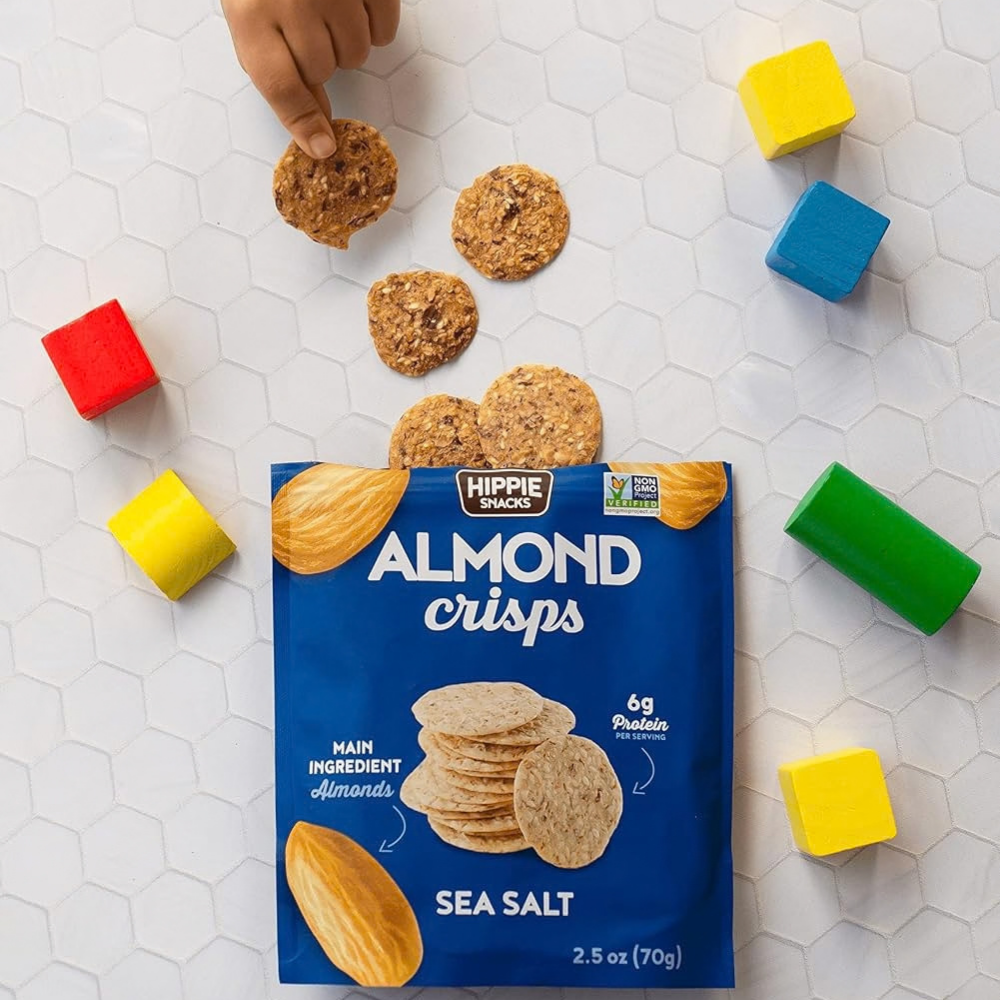 Croustilles aux amandes et fleur de sel Hippie Snacks - 70 g