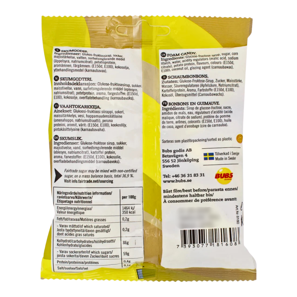 Bubs Goody Banana Toffee - 90g