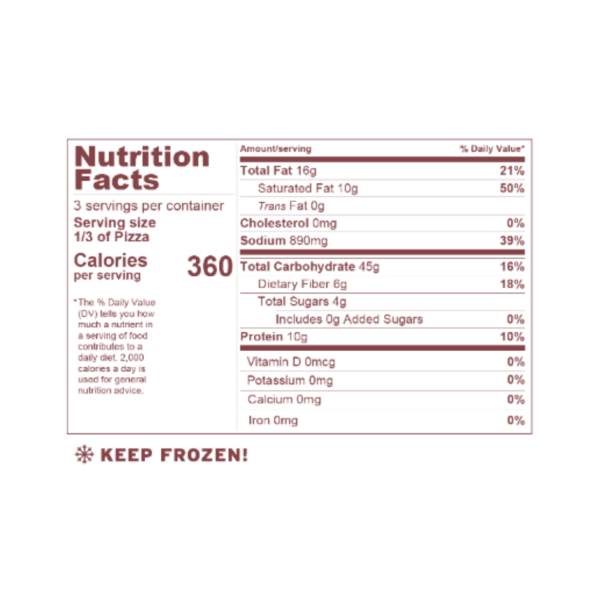 Blackbird Foods Supreme Pizza - 397g