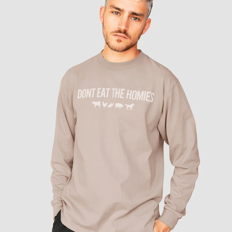 Don't Eat The Homies 3D Long Sleeve T-Shirt - Camel