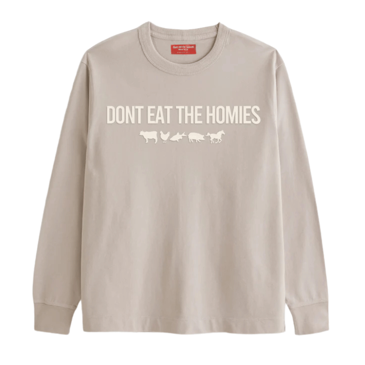 Don't Eat The Homies 3D Long Sleeve T-Shirt - Camel