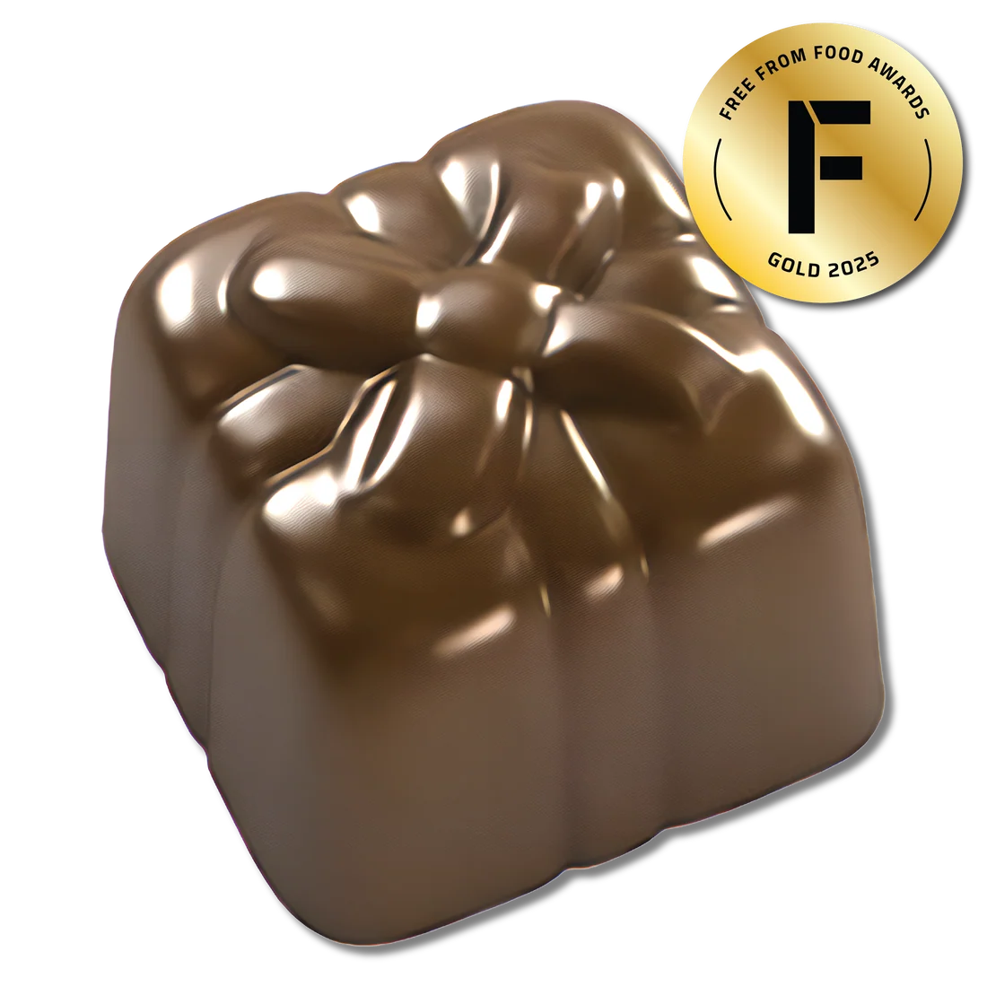 Figurines de Noël fourrées au caramel Moo Free - 65 g