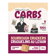 Carbs Caraway Rye Sourdough Crackers - 150g