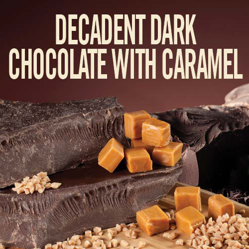 Mélange de chocolat chaud noir au caramel classique de Castle Kitchen - 400 g