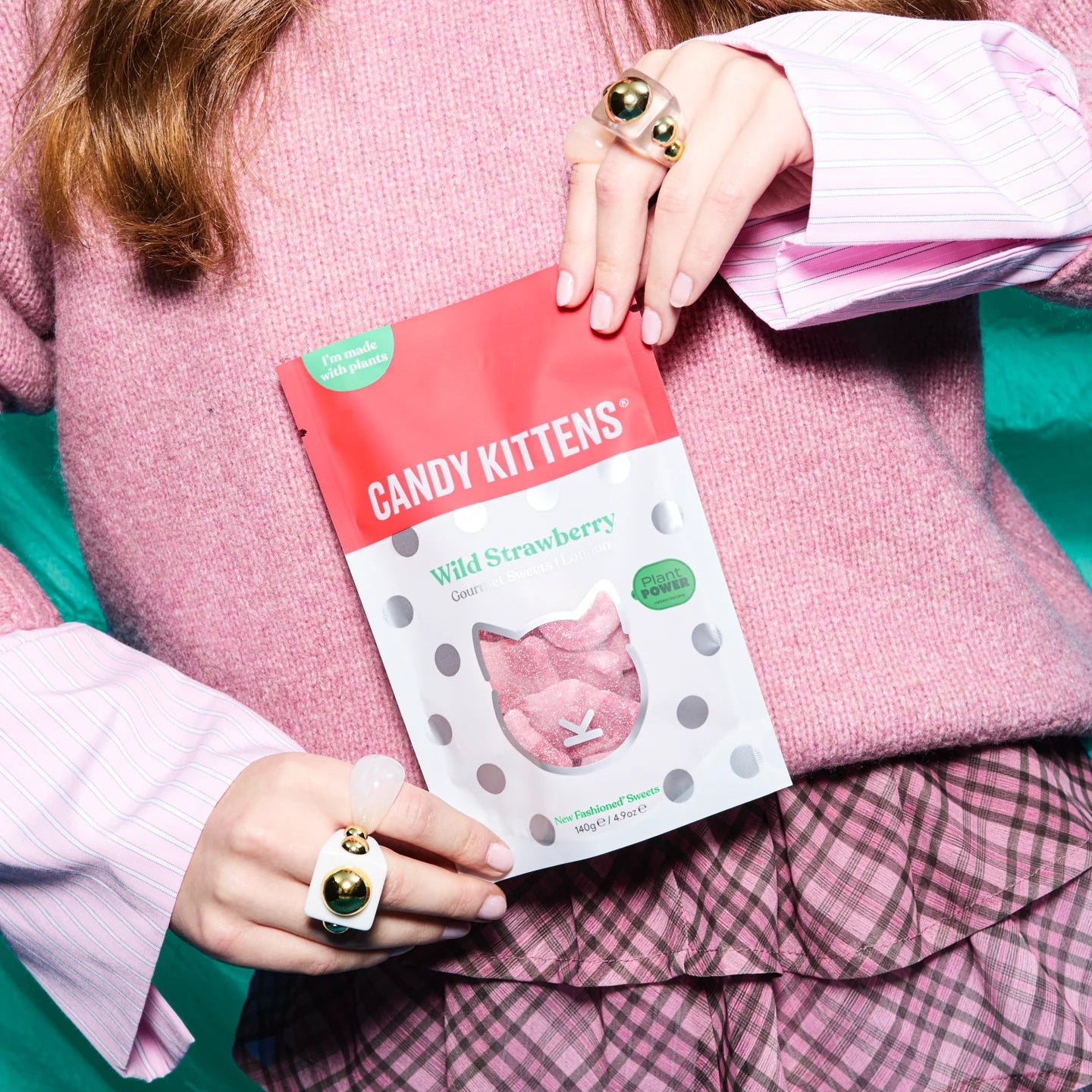 Candy Kittens Wild Strawberry Gummies - 140g