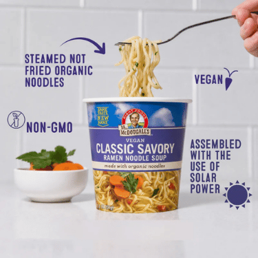 Tasse de ramen au poulet Dr. McDougall's - 50g