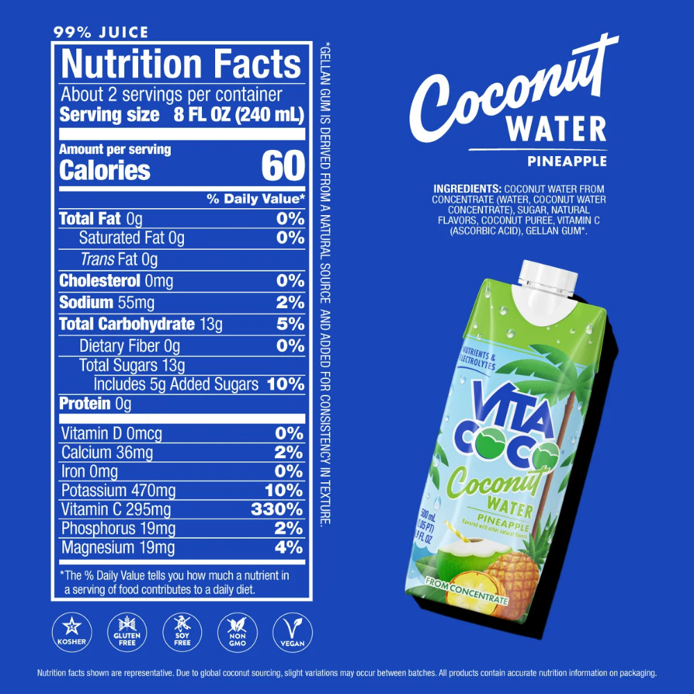 Vita Coco Pineapple Coconut Water - 500ml