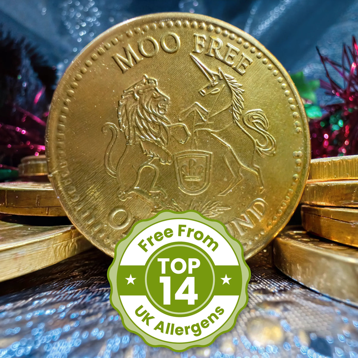 Moo Free Choccy Coins - 49g