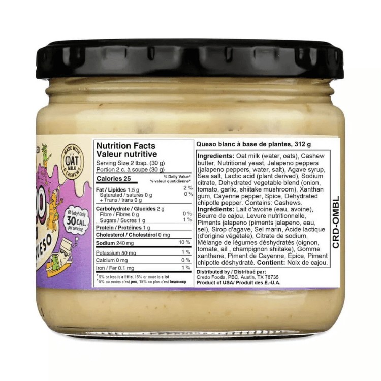 Credo Blanco Oat Milk Queso Dip - 312g