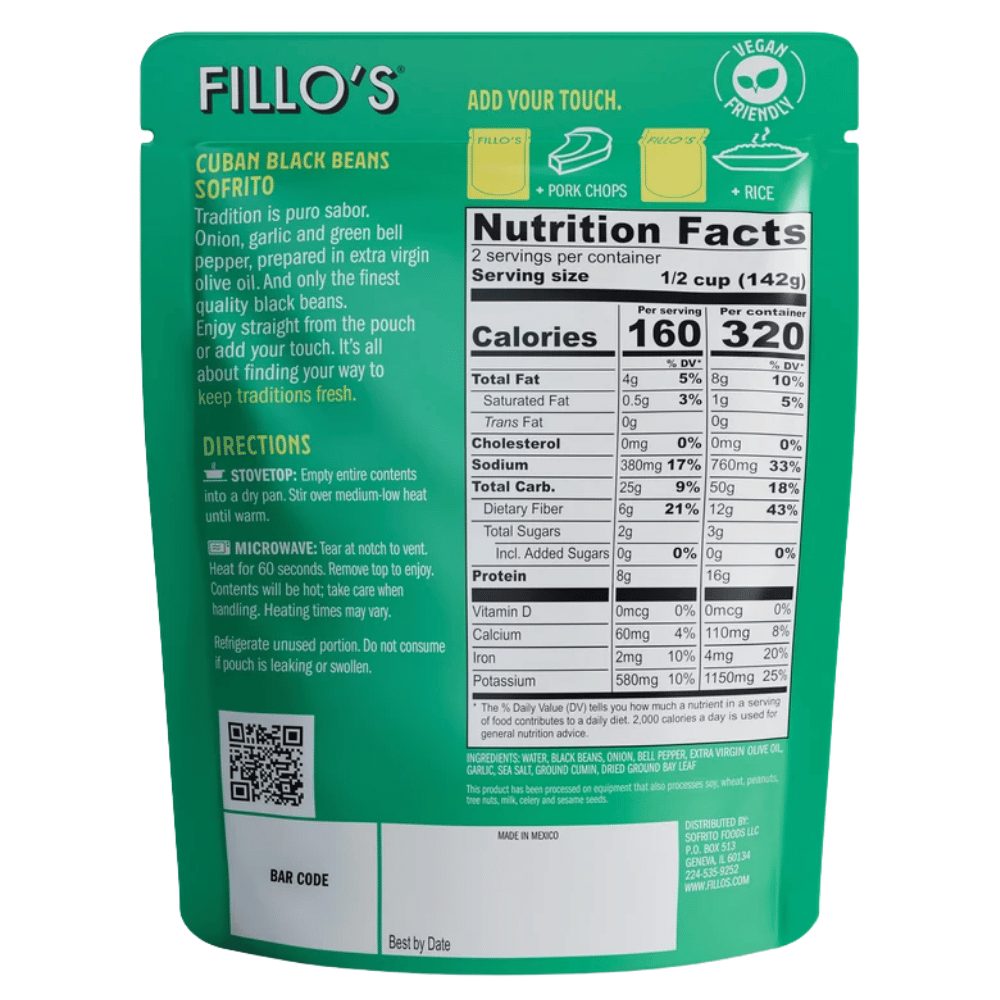 Fillo's Cuban Black Beans Sofrito - 283g