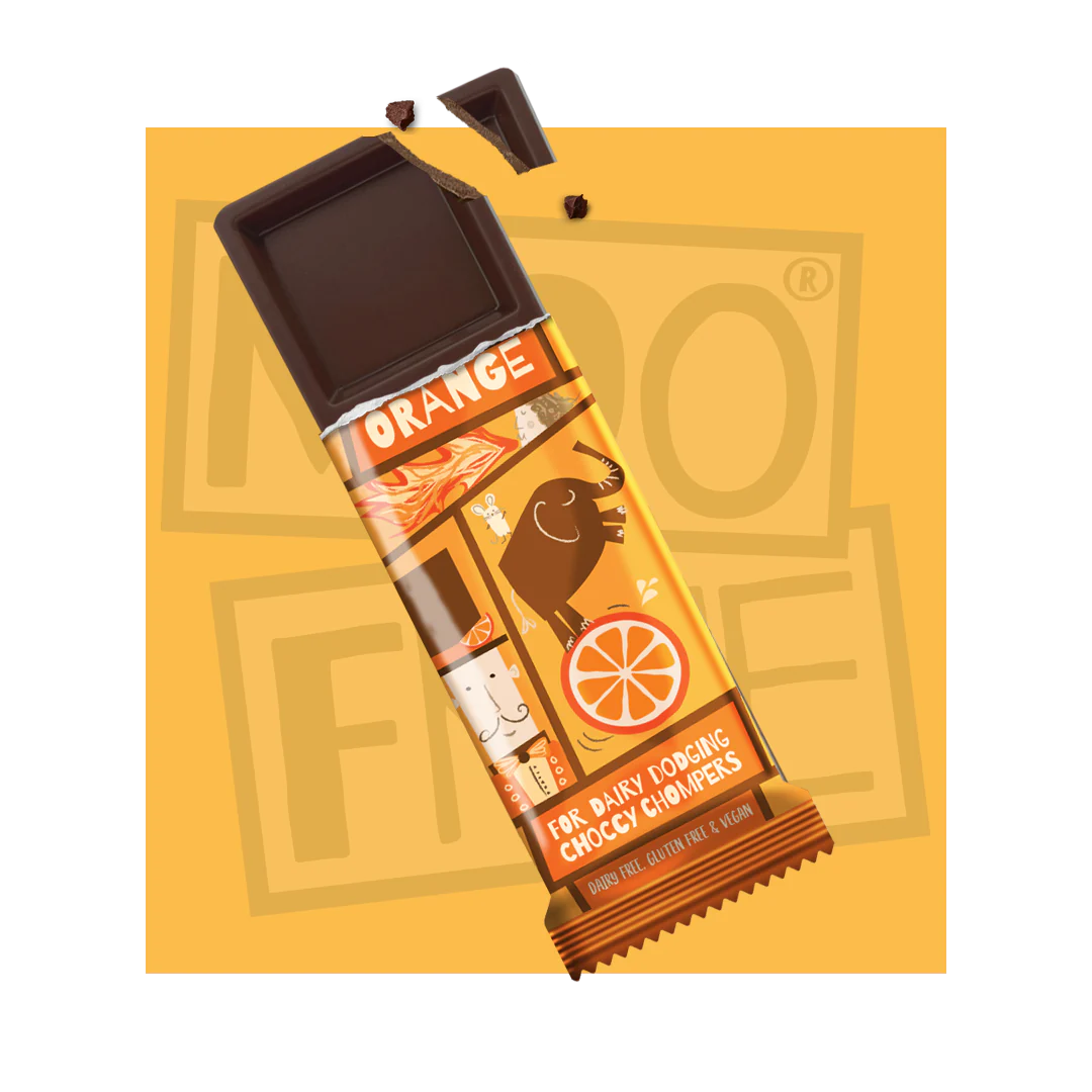 Moo Free Orange Chocolate Mini Bar - 20g
