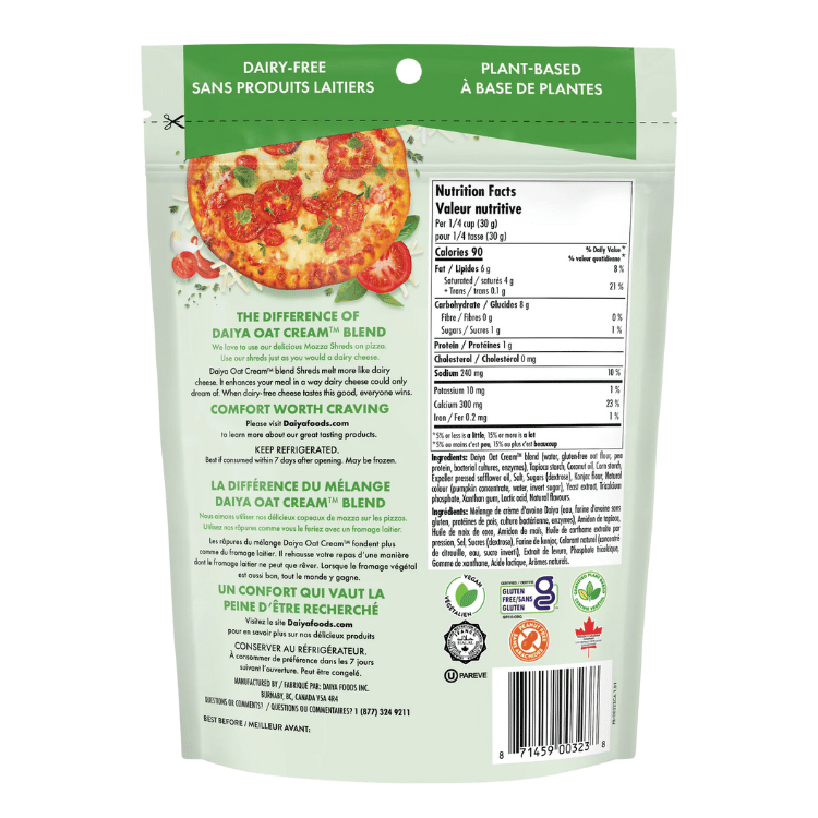 Planche à Découper Daiya Mozza - 200g