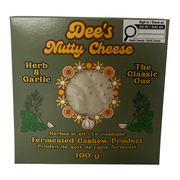 Dee's Nutty Cheese Herb And Garlic Block - 100g