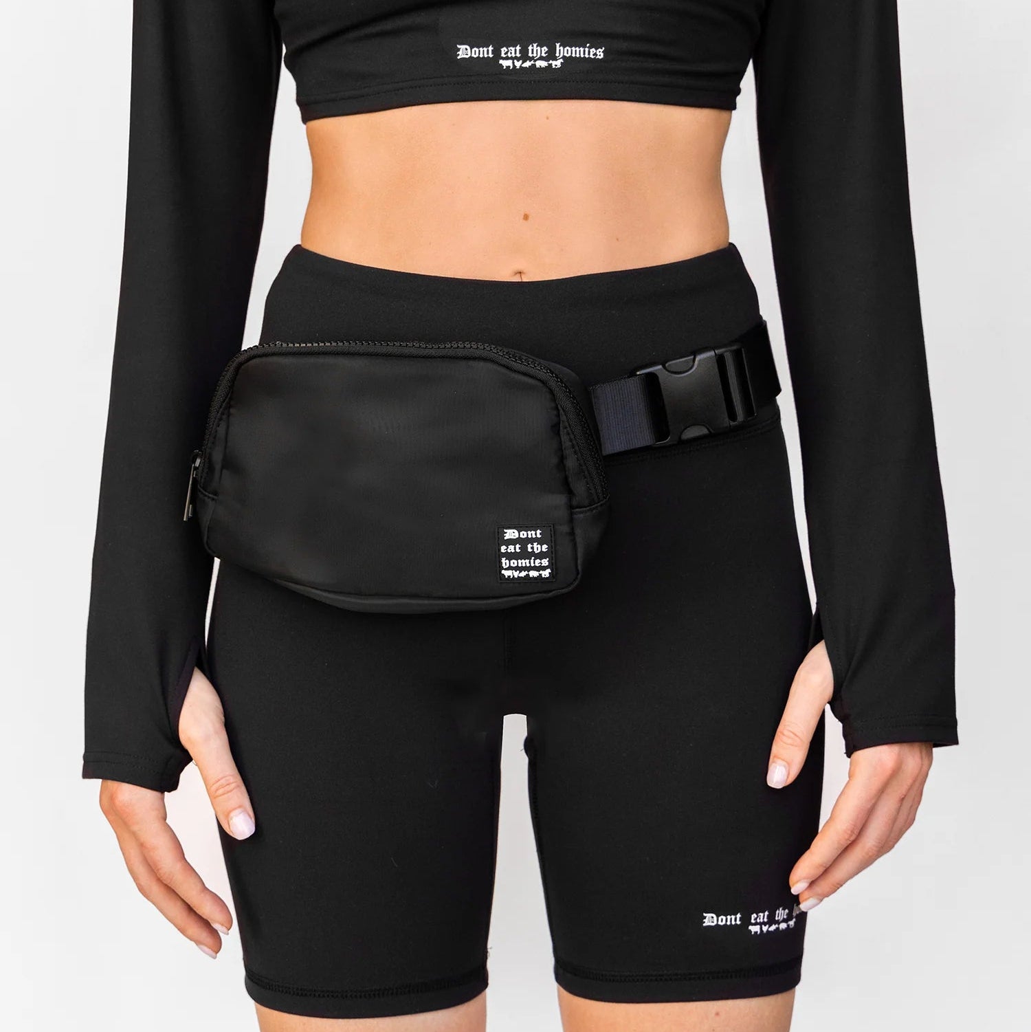 Don't Eat the Homies Belt Bag - Black