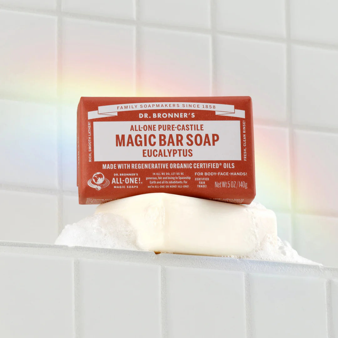 Dr. Bronner's Savon pur à l'eucalyptus de Castille - 140g