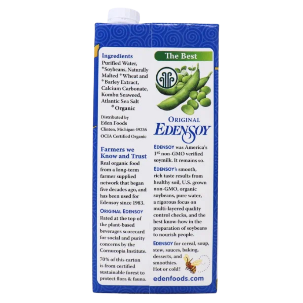 Edensoy Original Organic Soy Milk- 946ml
