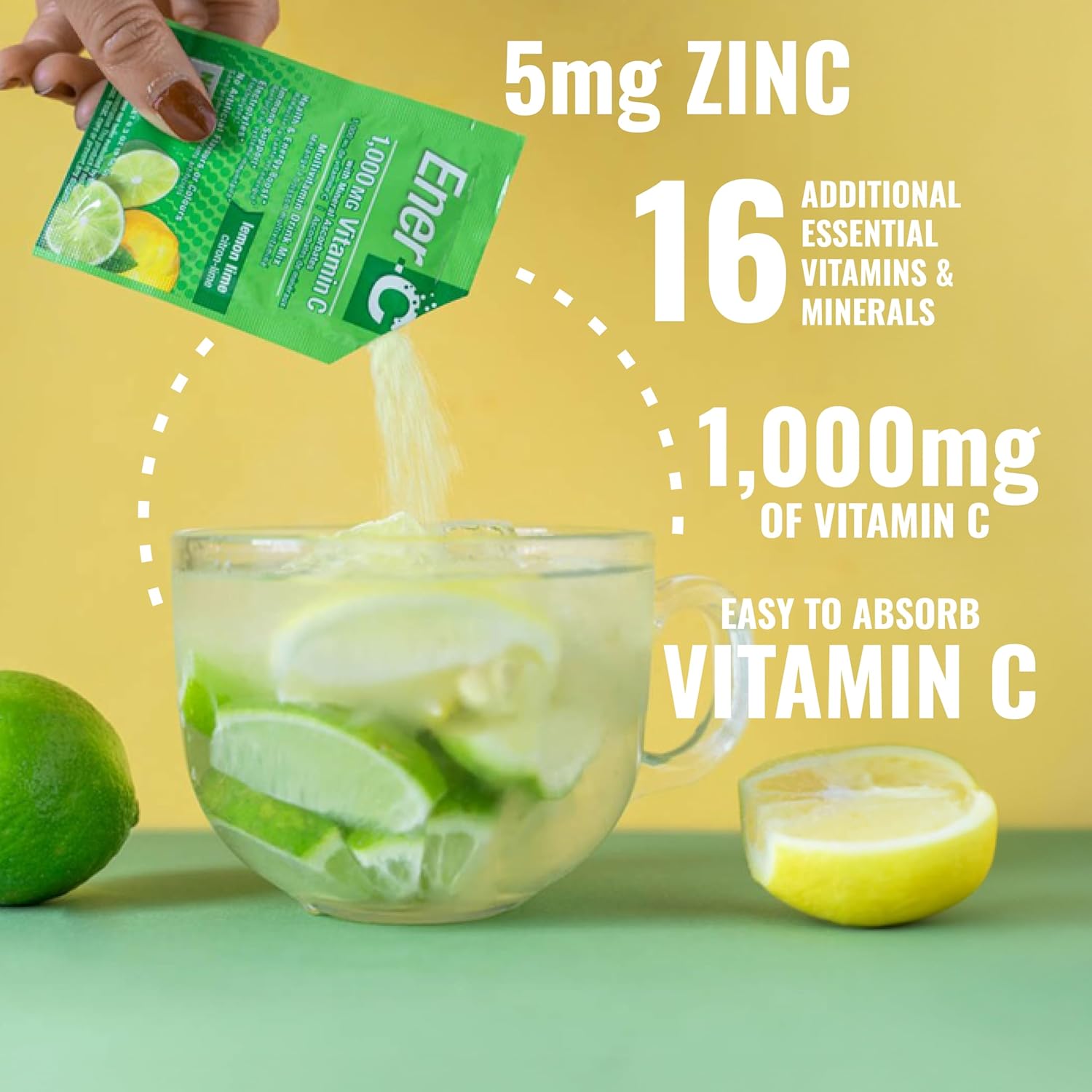Ener-C Citron Lime Vitamine C Sachet - 9.56g