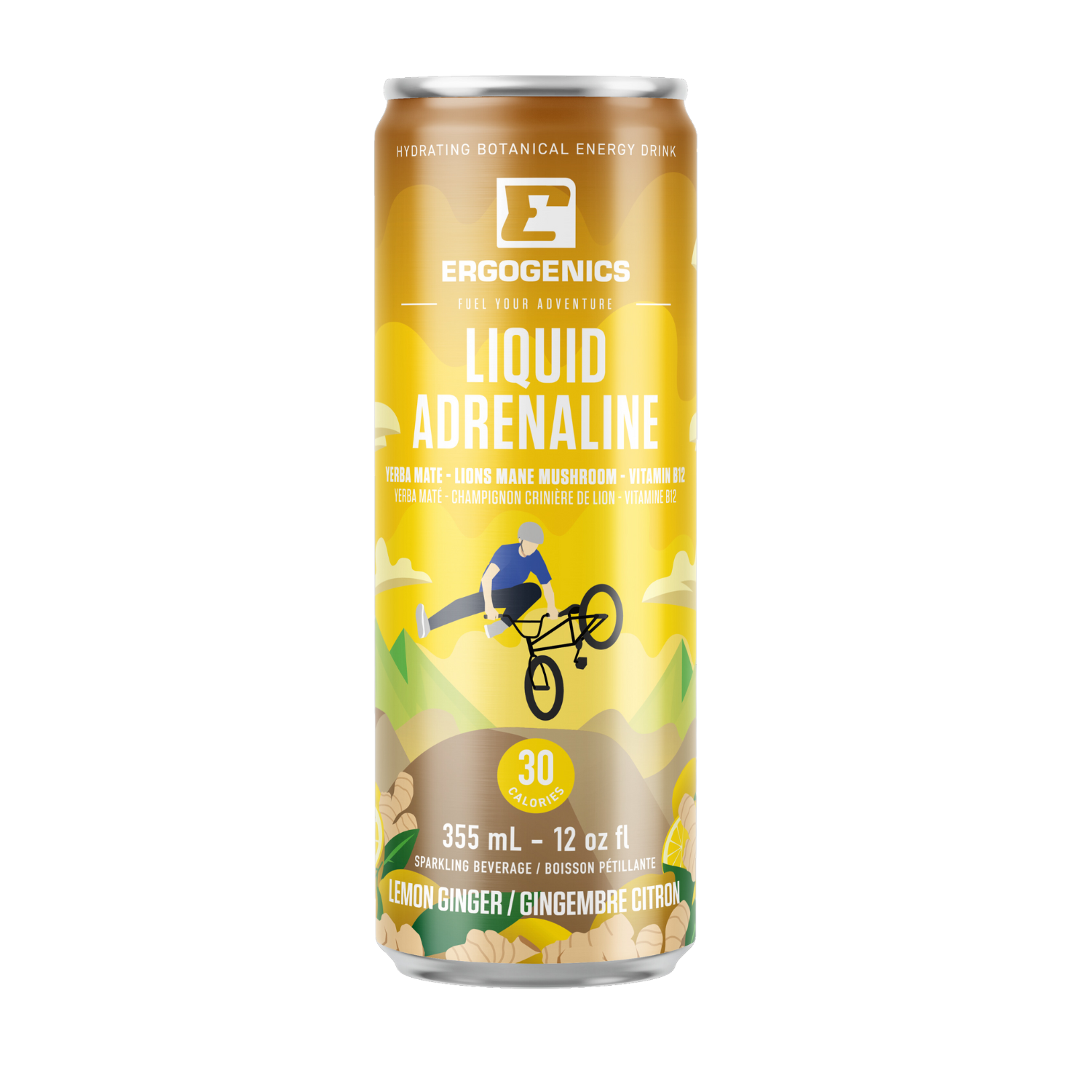 Boisson énergisante Ergogenics, 3 saveurs - 355 ml