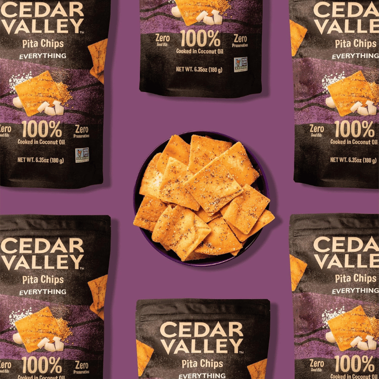 Cedar Valley Selections Everything Bagel Pita Chips - 180g