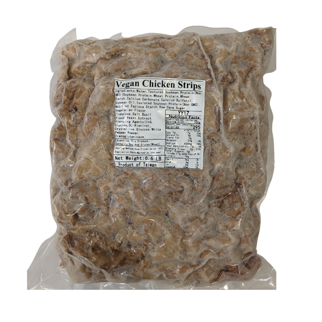 Happy Veggie World Food Service Chicken Strips - 3kg