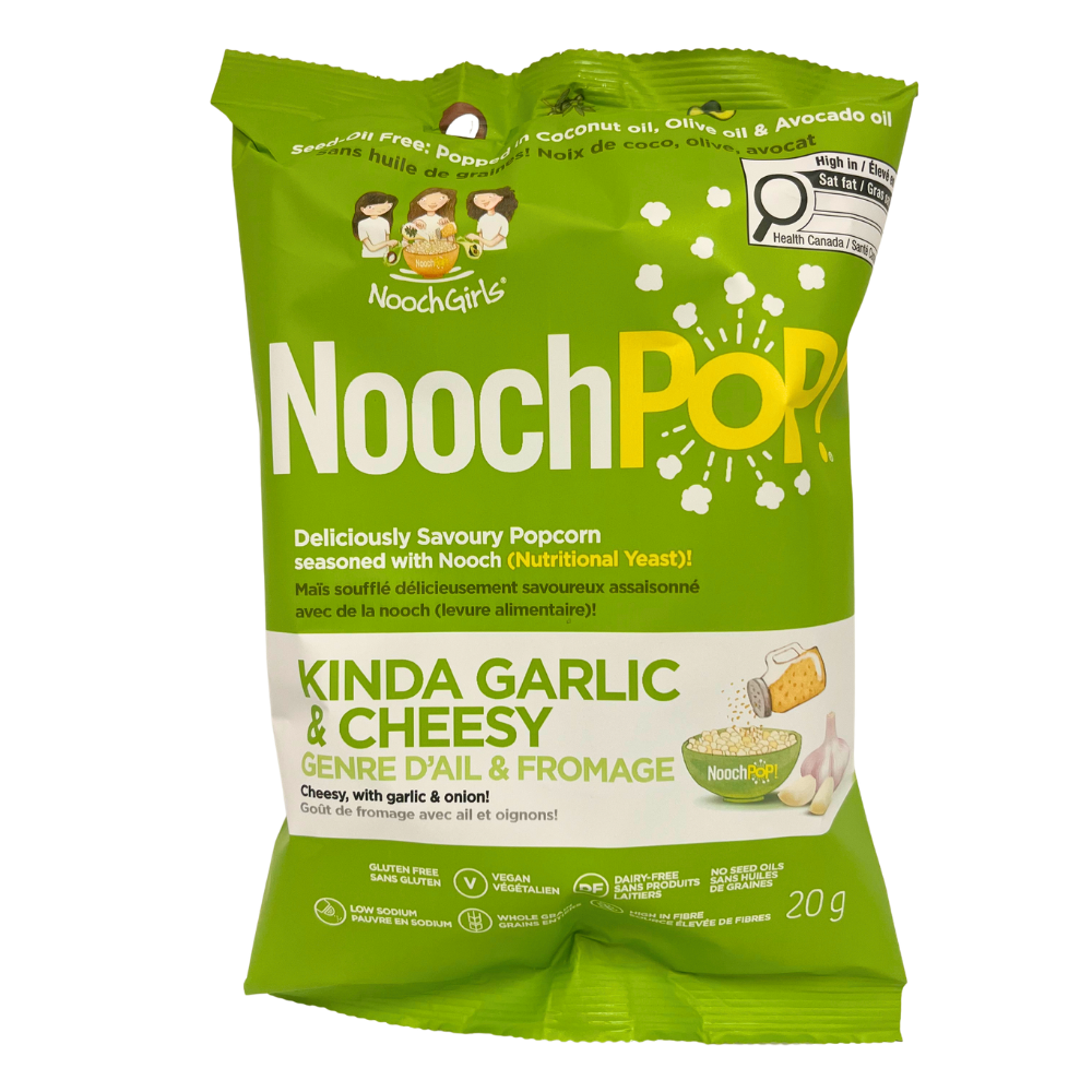 NoochPoP Kinda Garlic & Cheesy Popcorn - 20g