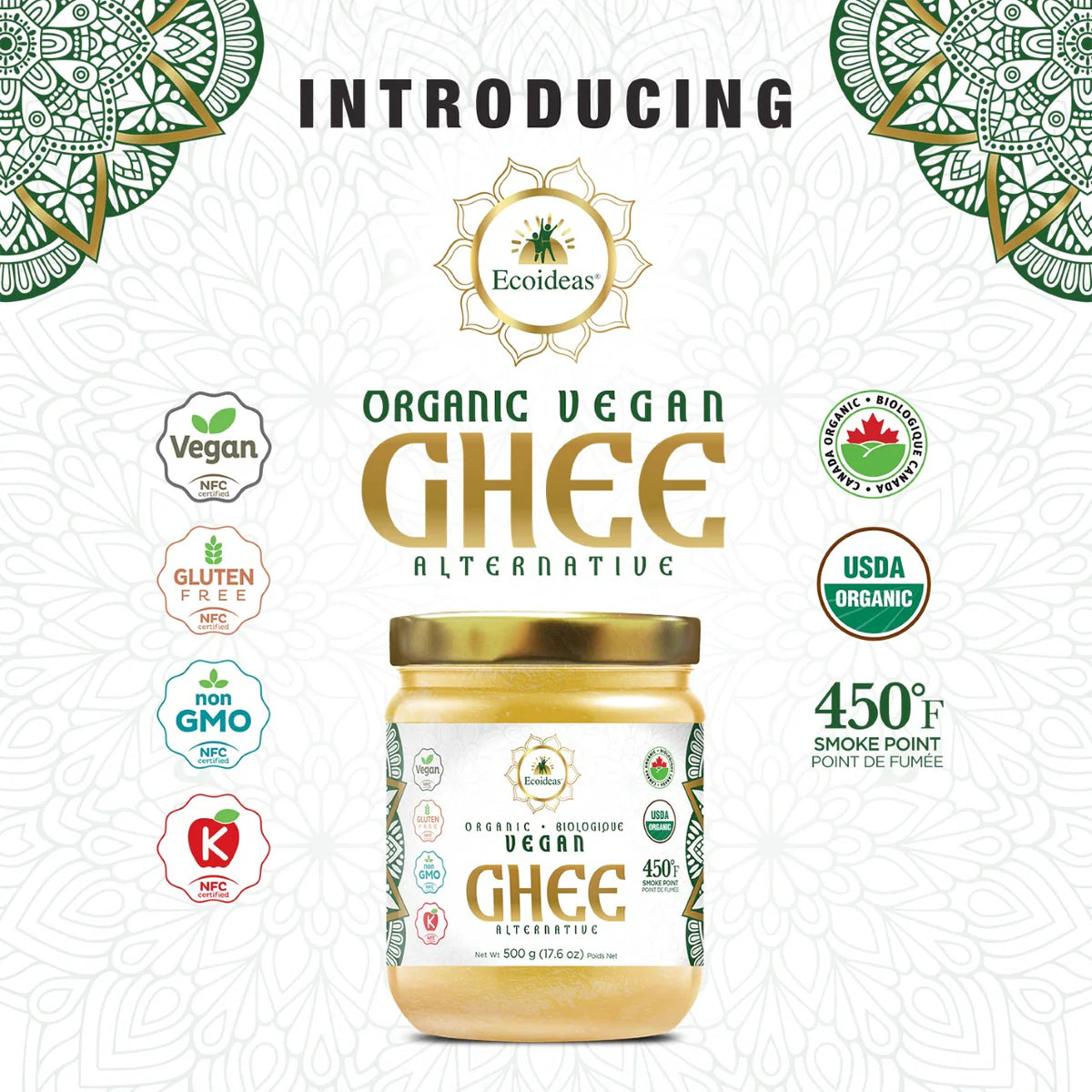 Ecoideas Organic Vegan Ghee - 500g