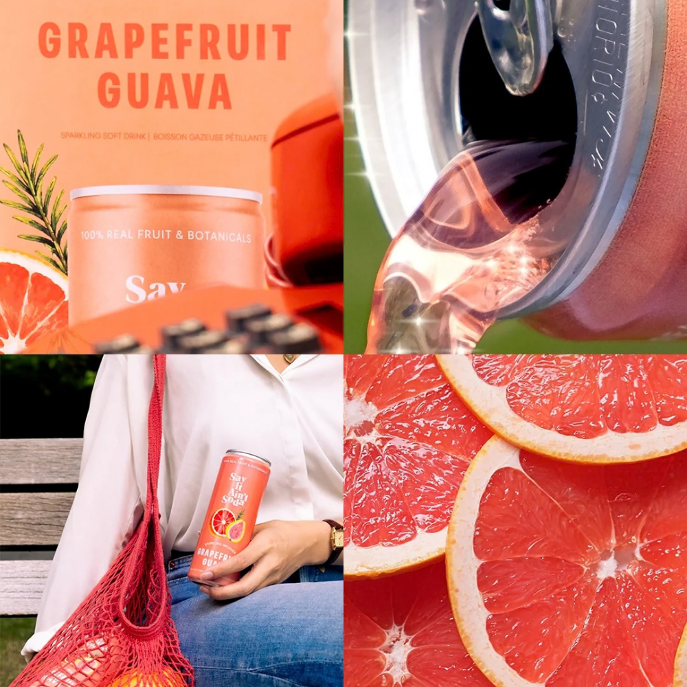 Say It Ain't Soda Grapefruit Guava - 355ml