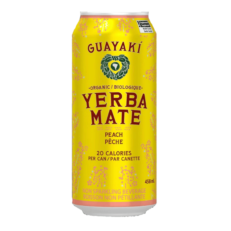Guayaki Yerba Mate Peach Can - 458ml
