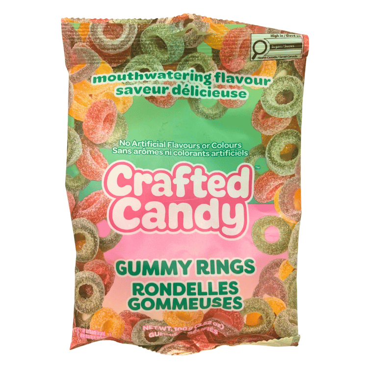 Crafted Candy Gummy Rings - 100g