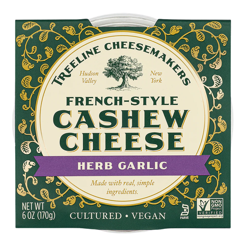 Fromage de cajou aux herbes et à l'ail Treeline - 170g