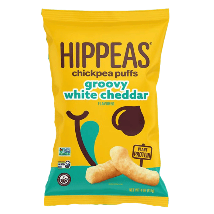 Soufflés de pois chiches au cheddar blanc Hippeas - 113g