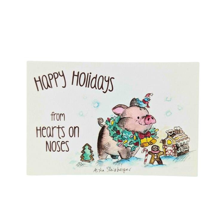 Sanctuary Holiday Postcard - Hearts on Noses